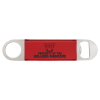 1 1/2" x 7" (Red) Laserable Leatherette Bottle Opener