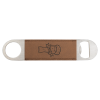 1 1/2" x 7" (Dark Brown) Laserable Leatherette Bottle Opener