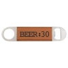 1 1/2" x 7" (Rawhide) Laserable Leatherette Bottle Opener