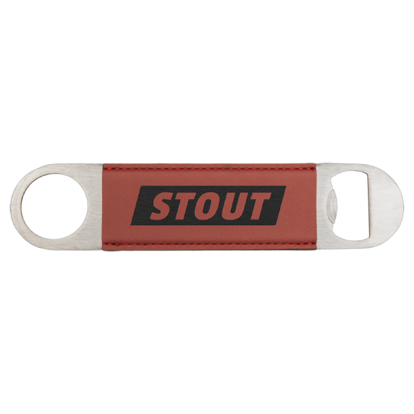 1 1/2" x 7" (Teal) Laserable Leatherette Bottle Opener