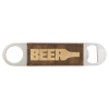 1 1/2" x 7" (Rustic/Gold) Laserable Leatherette Bottle Opener