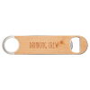 1 1/2" x 7" Bottle Opener with Wood Veneer