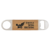 1 1/2" x 7" (Bamboo) Laserable Leatherette Bottle Opener